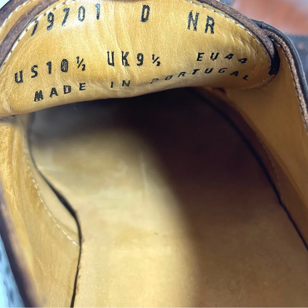 Footjoy 1857 Mens Wingtip Oxfords Size 10.5D‎ Brown Leather Shoes Rare.